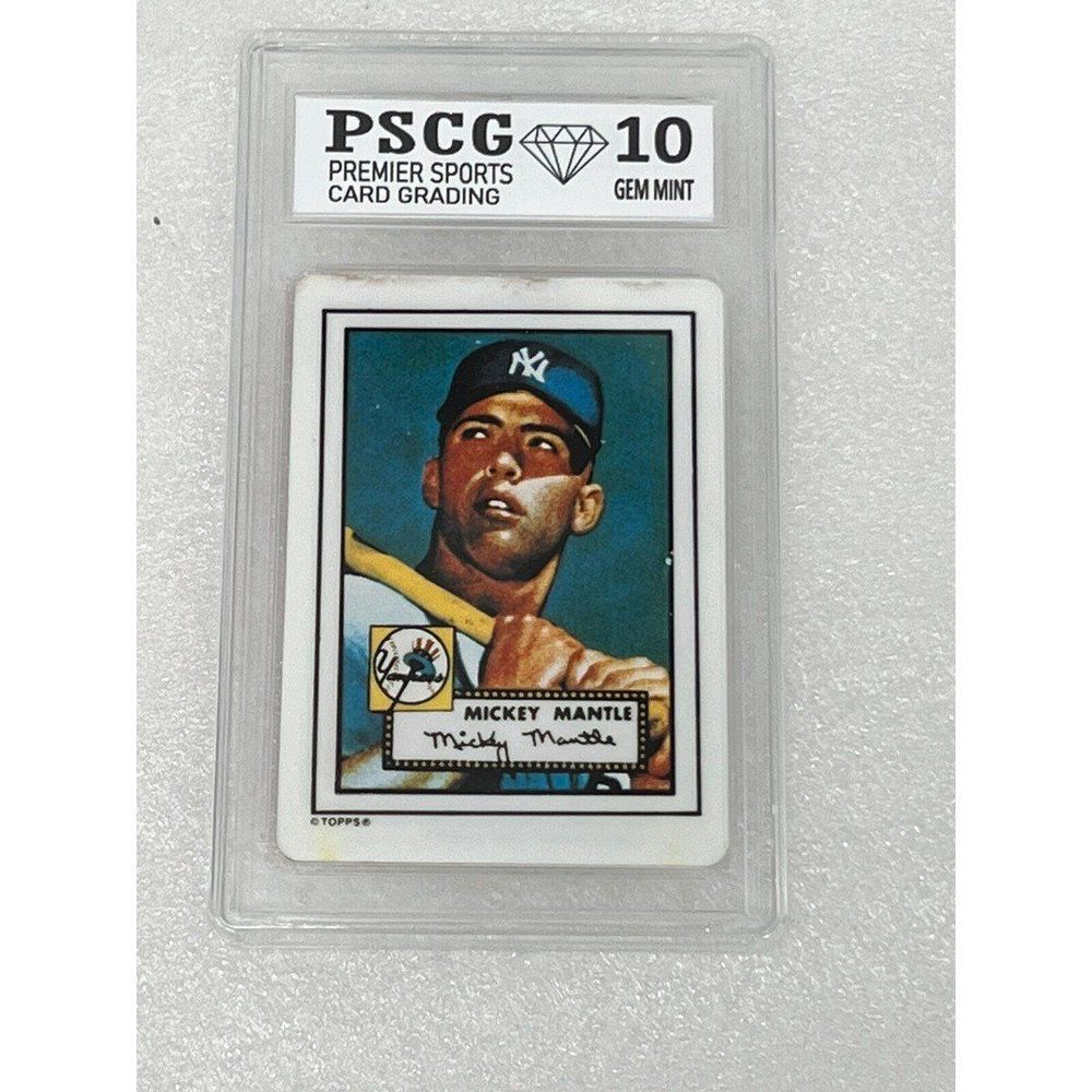 1990 Hamilton Collection #311 Mickey Mantle NY YANKEES Porcelain Card Graded RC